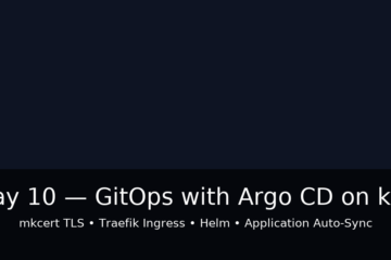 HomeLab - GitOps with Argo CD on k3s - Day 10