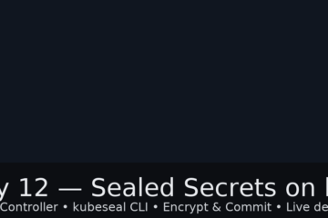 Sealed Secrets on k3s (Helm install, kubeseal fix, and end-to-end verification) - Day 12