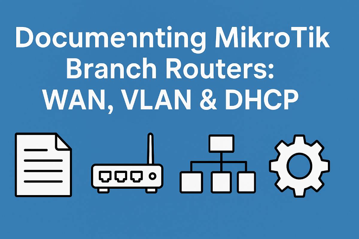 How to Document MikroTik Branch Routers: From Identity to WAN, VLANs and DHCP